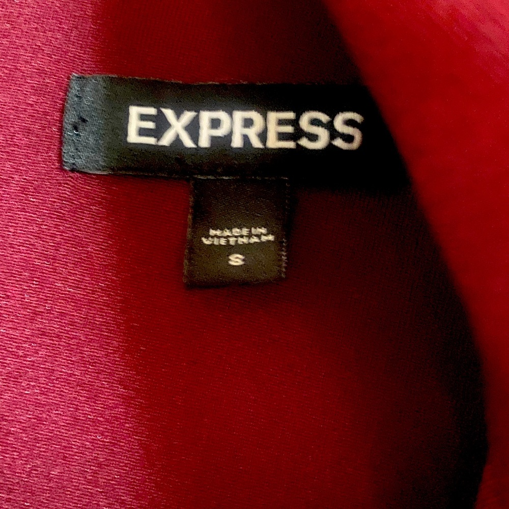 One wine colored simple and elegant Express jumpsuit - never worn.